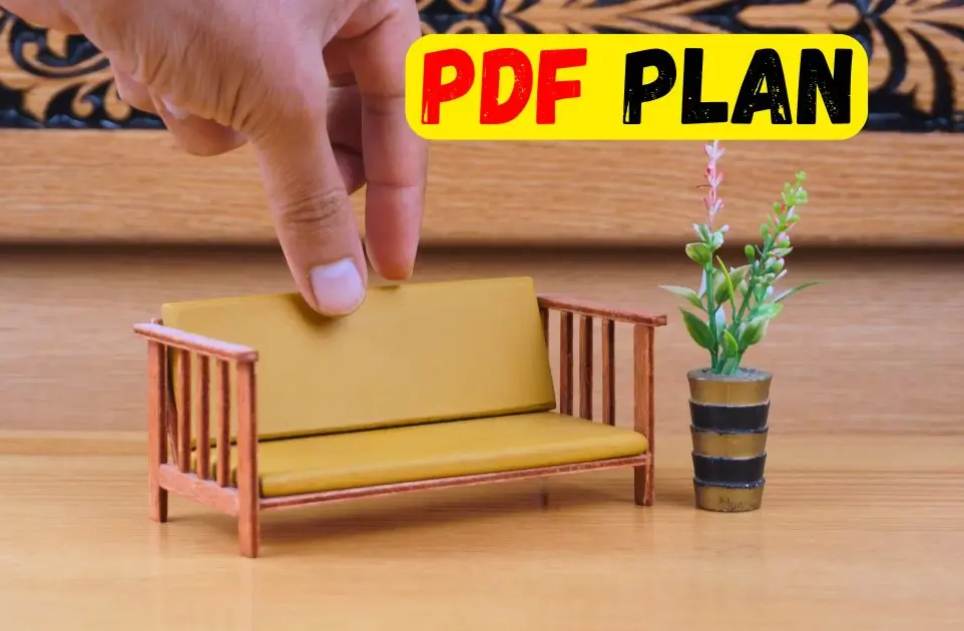 PDF PLAN: How To Make Sofa For Dollhouse