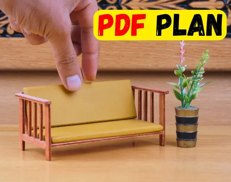 PDF PLAN: How To Make Sofa For Dollhouse