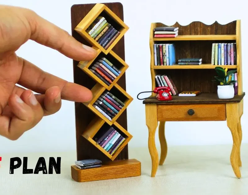 PDF Plan: Miniature book shelf