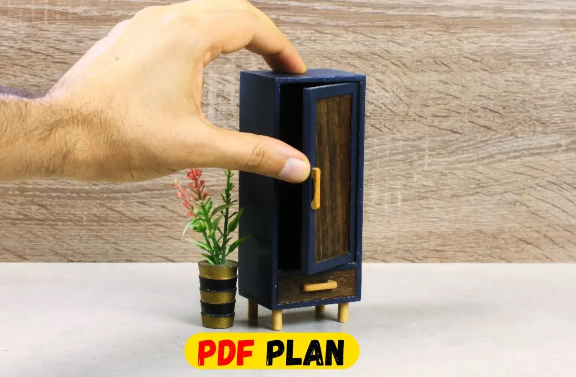 PDF PLAN: Creating a Perfect Miniature cabinet