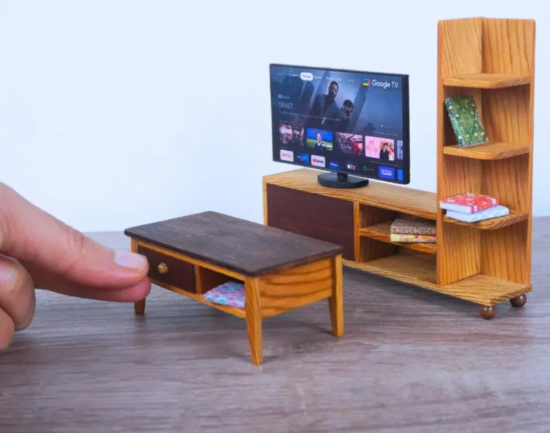 How to Make a Miniature Dollhouse Table – 1:12 Scale