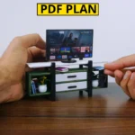 Building a Miniature TV Table with Two Drawers in 1:12 Scale