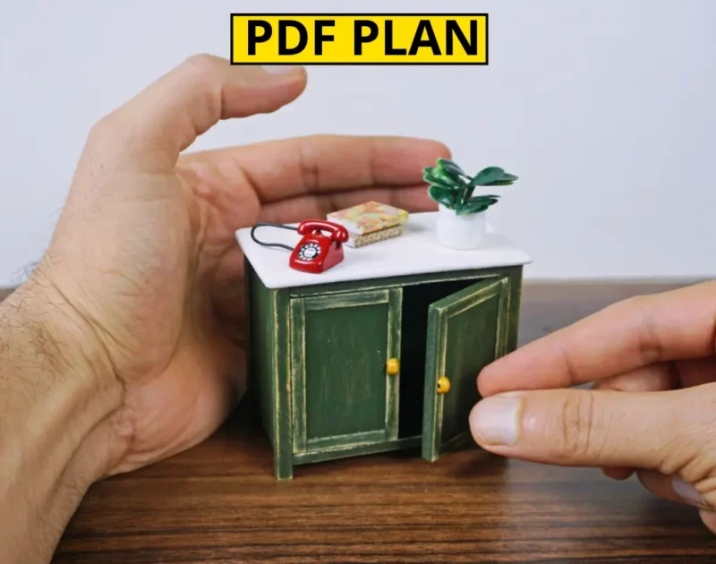 Crafting a Miniature Cupboard for Your Dollhouse