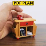 PDF PLAN: Making a Miniature Bedside Table for a Dollhouse