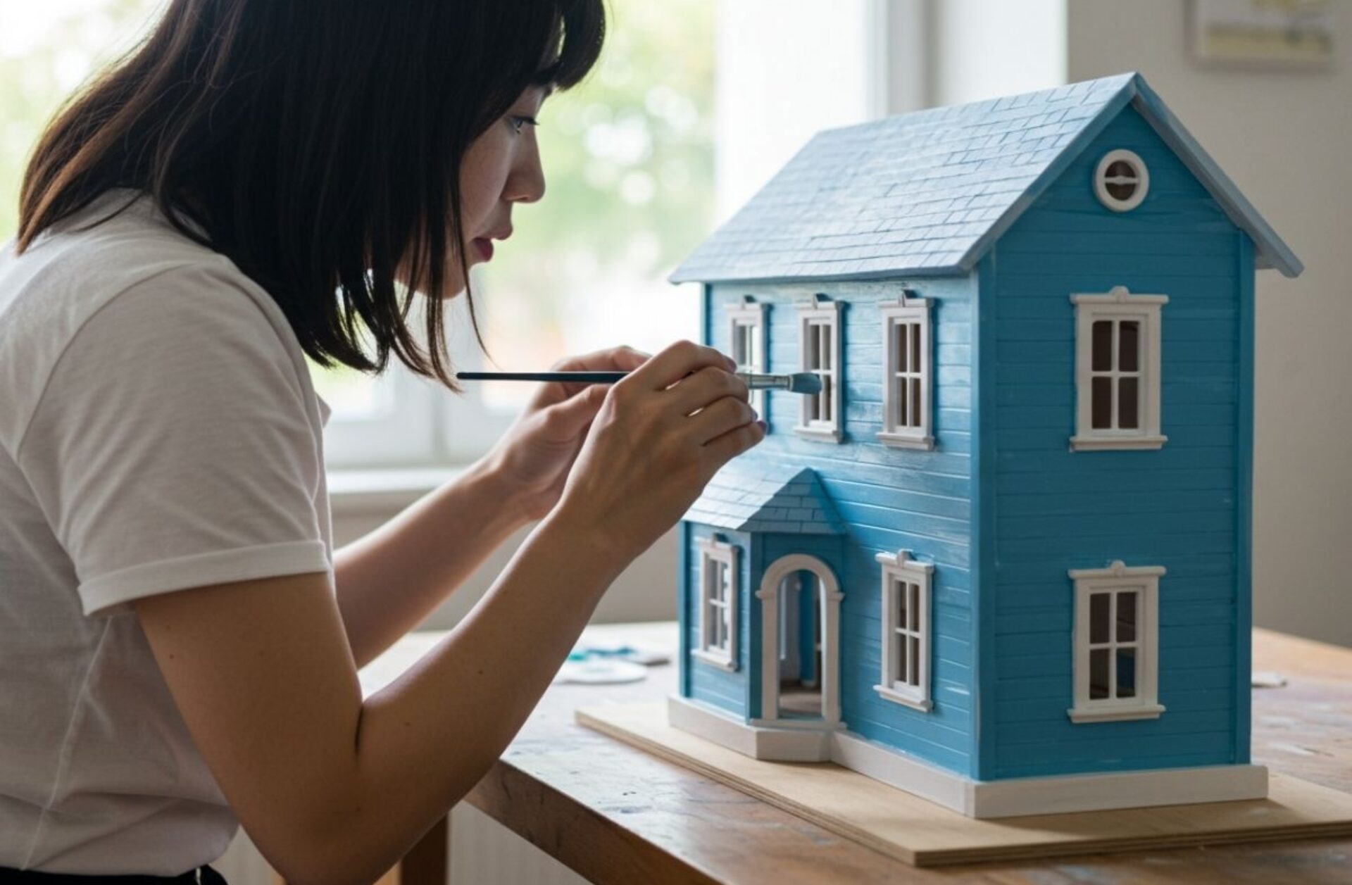 How Do I Choose Harmonious Colors for Dollhouse Rooms?