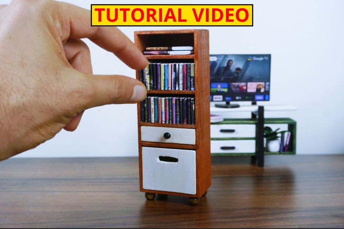 You are currently viewing DIY Miniature Bookshelf – Perfect Furniture for Dollhouses