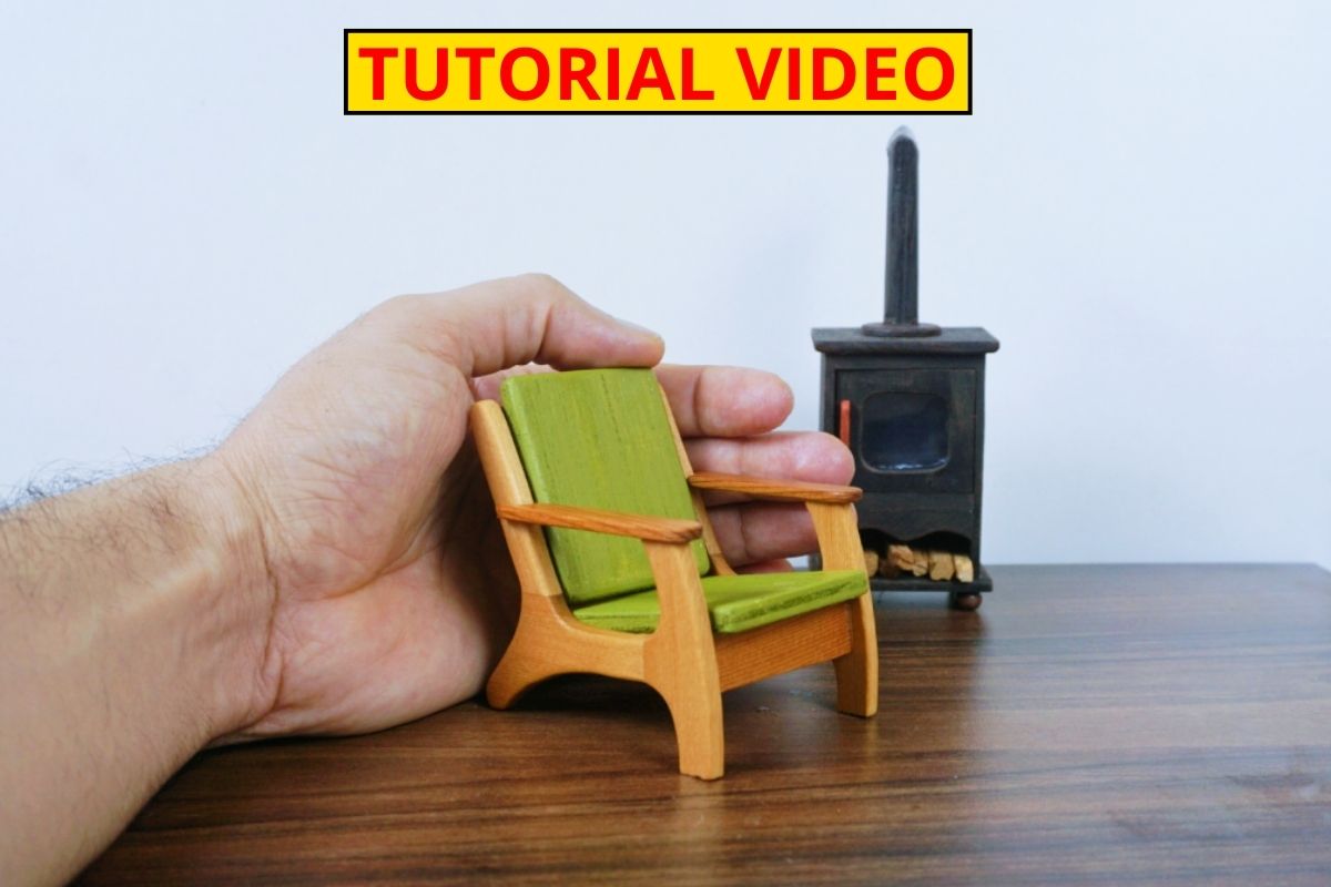 You are currently viewing DIY Miniature Dollhouse Chair Tutorial – Step by Step Wood Craft