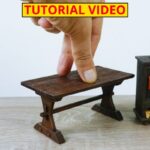 DIY Miniature Medieval Table – Perfect for Your Dollhouse
