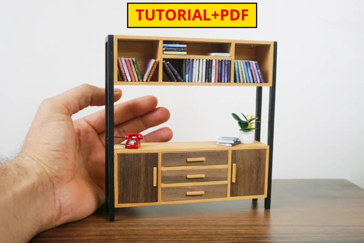 You are currently viewing TUTORIAL Miniature Bookshelf | PDF + video