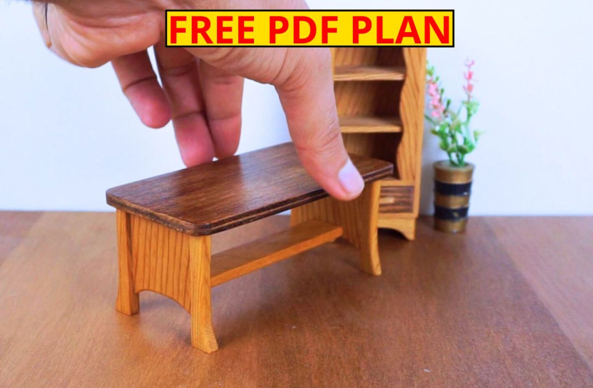 DIY Miniature Dollhouse Table Tutorial – Step by Step Wood Craft