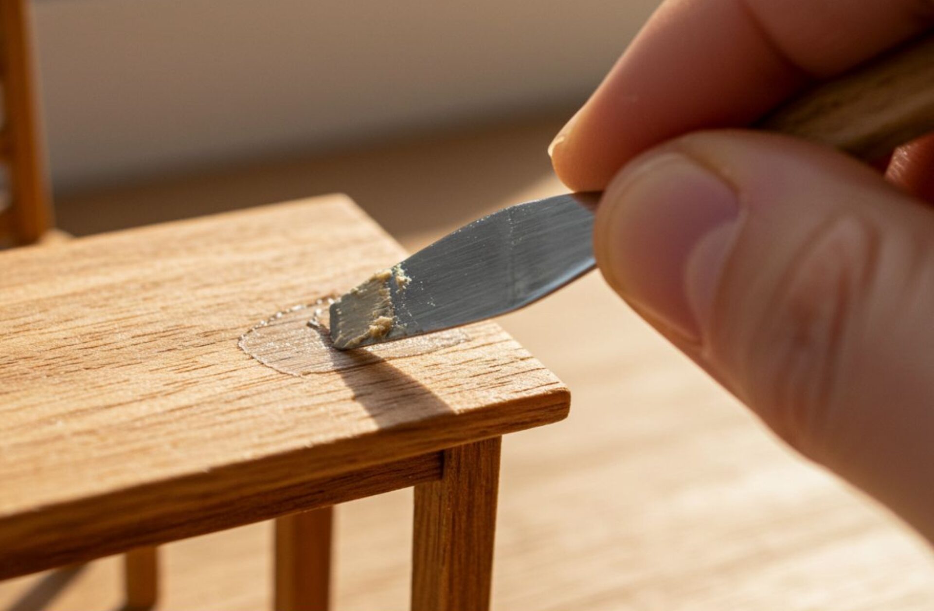How to Close Cracks Between Wood After Making Your Miniature