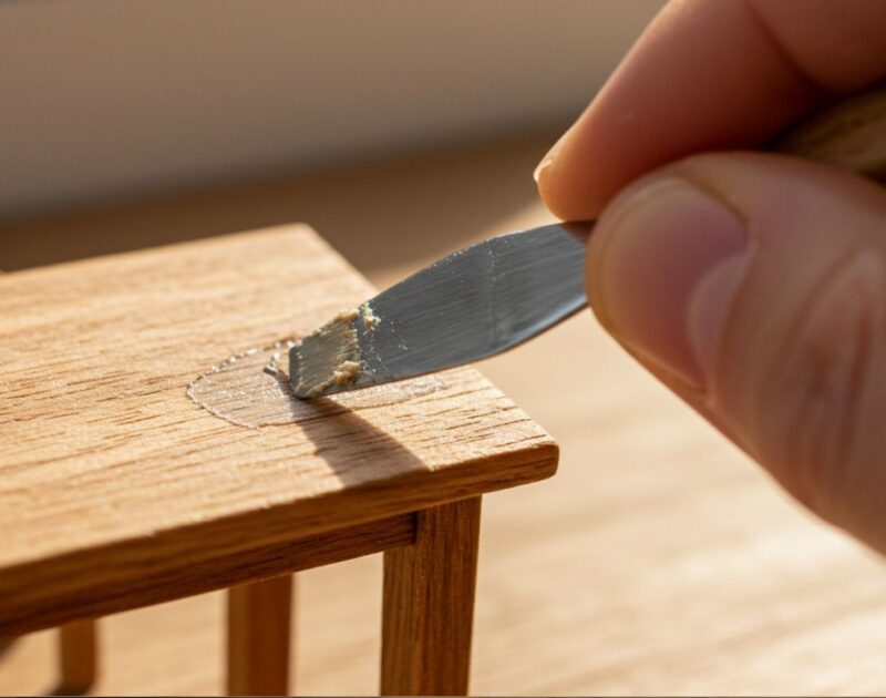 How to Close Cracks Between Wood After Making Your Miniature