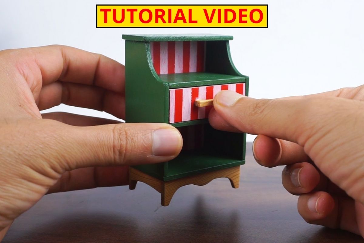 You are currently viewing How to Make a Miniature Bedside Table | DIY Dollhouse Wooden Furniture