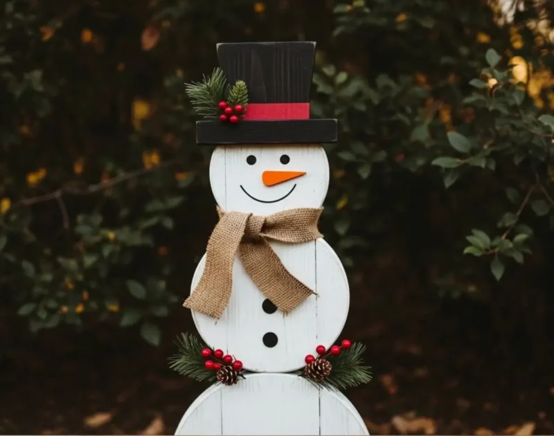 How to Make a Charming Wooden Snowman for Winter Décor
