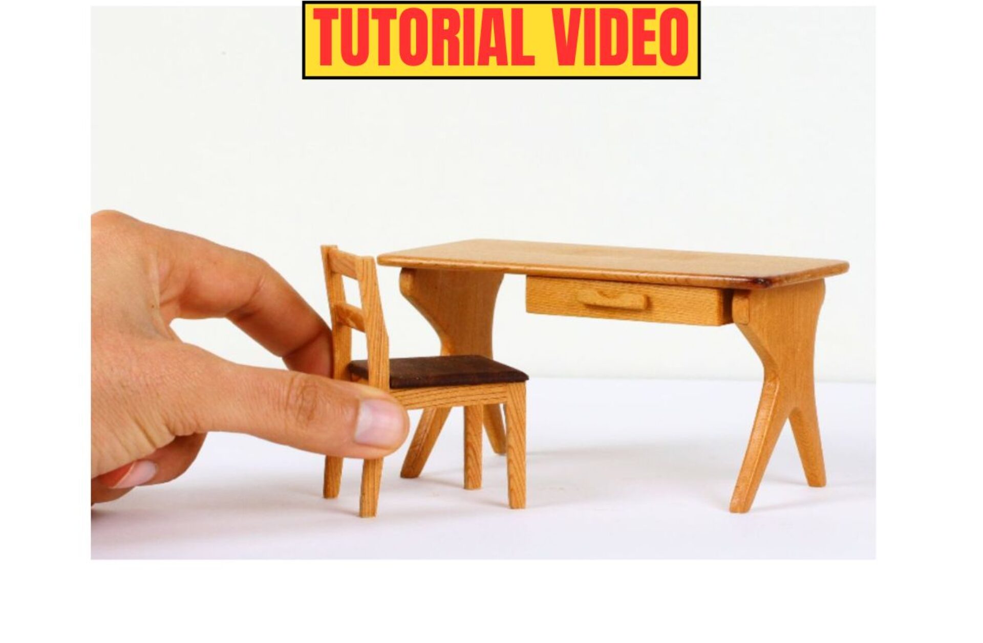 Making a 1:12 Scale Miniature Wooden Desk from Wood