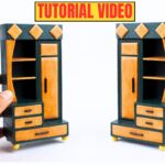 How to Make a Miniature Wardrobe with Drawers and One Door