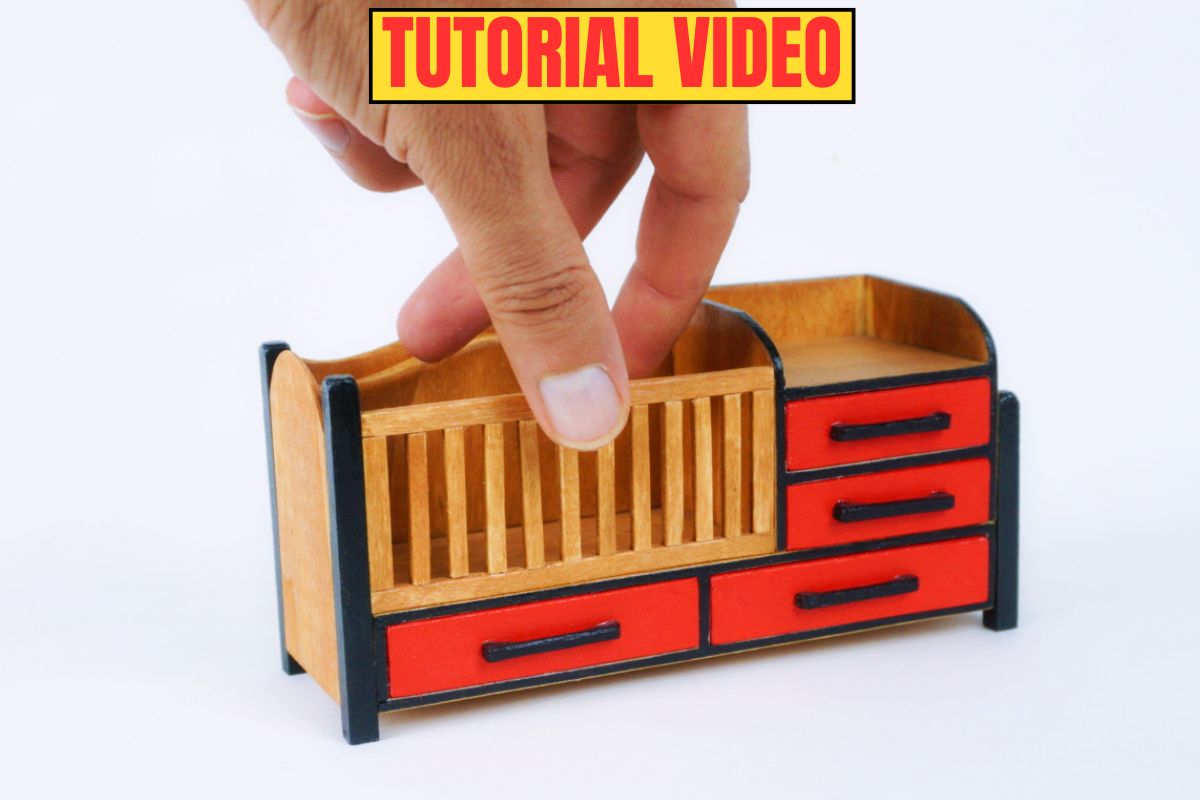 You are currently viewing Making a 1:12 Scale Miniature Baby Crib from Wood