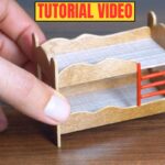 How to Make a 1:12 Scale Wooden Bunk Bed – A Complete Miniature Tutorial