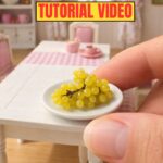 How Miniature Makers Create Realistic Grapes Using Simple Materials