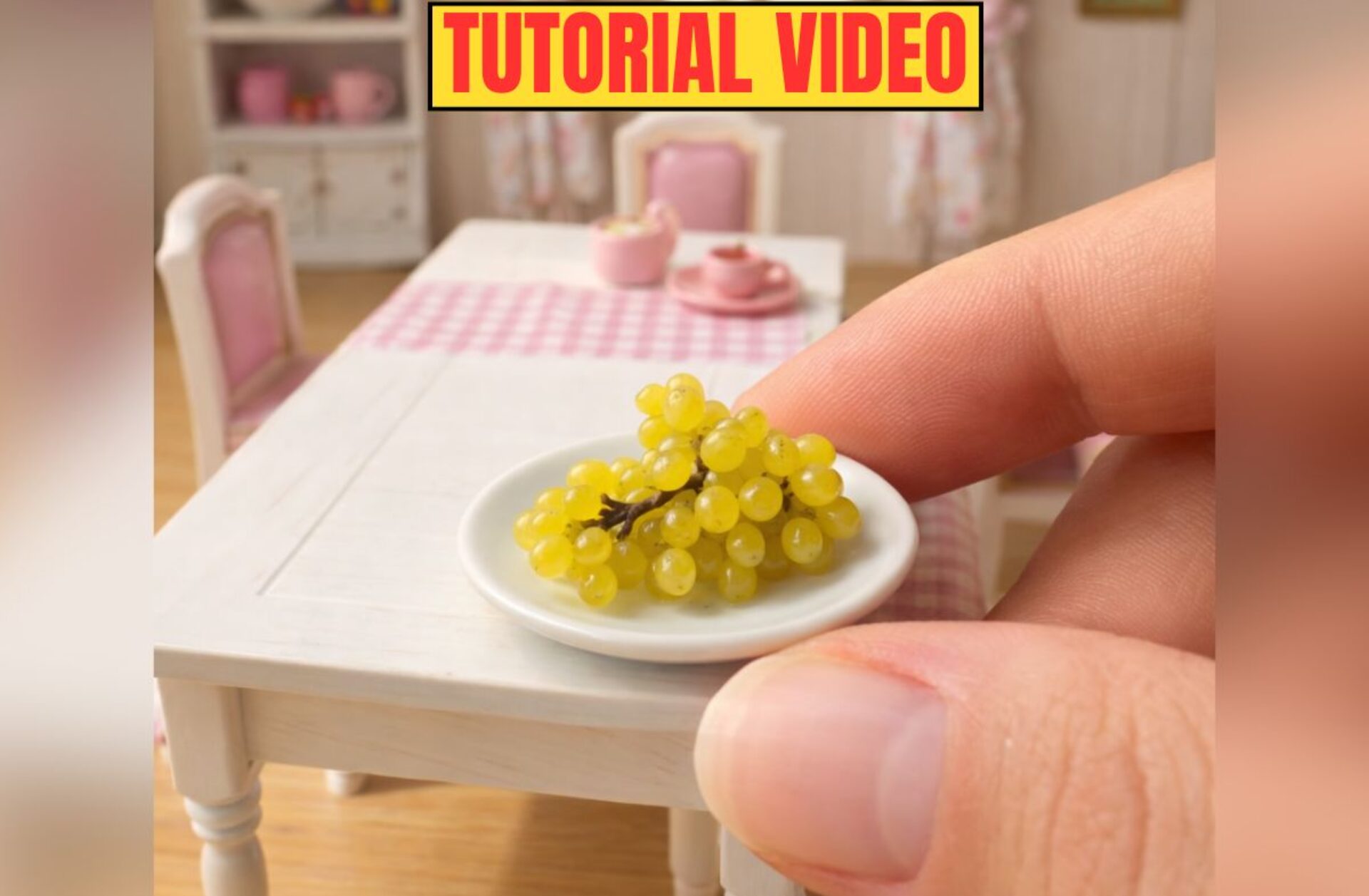 How Miniature Makers Create Realistic Grapes Using Simple Materials