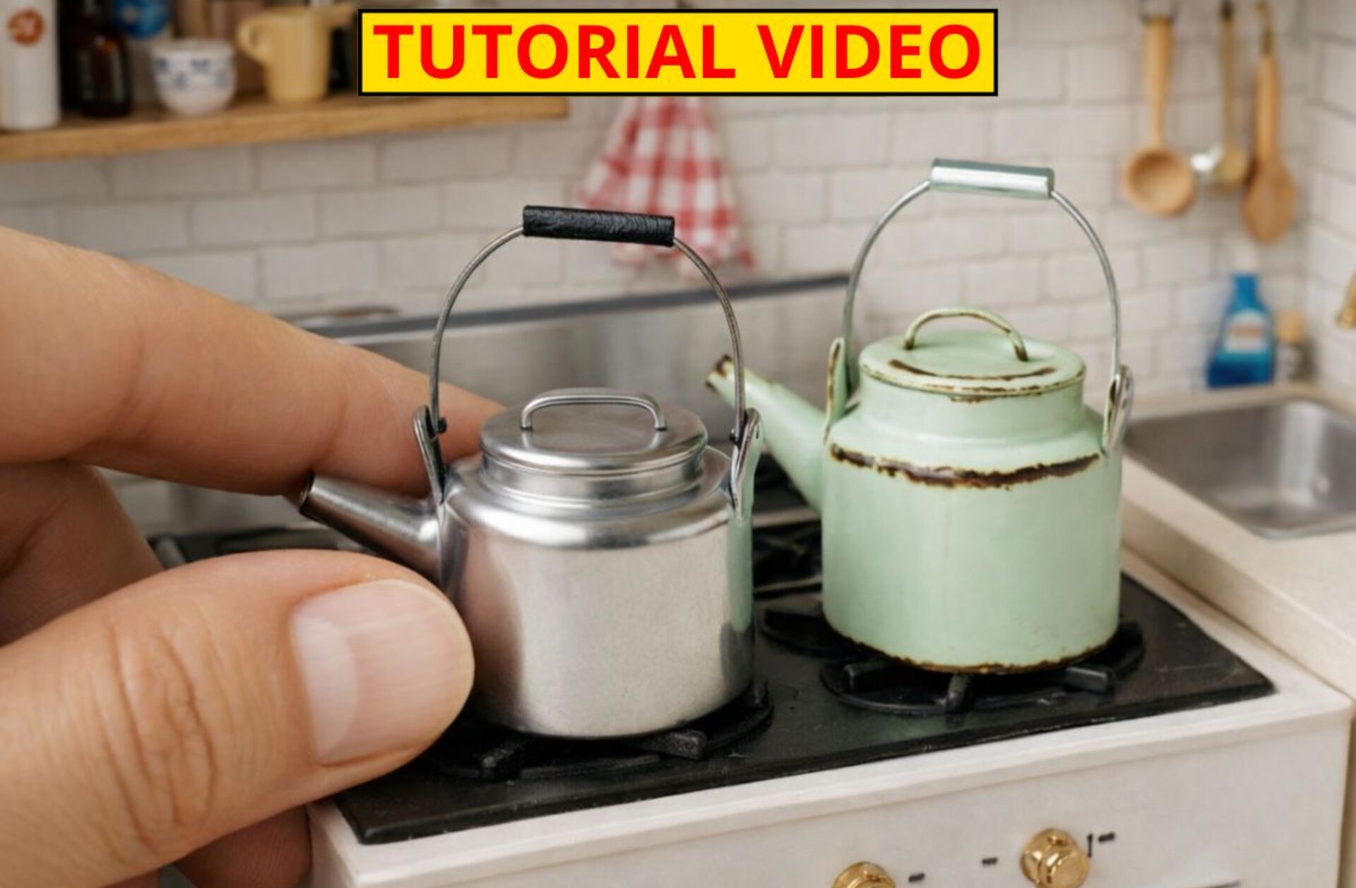 Essential Materials for Crafting a Miniature Teapot and Dollhouse Kitchenware