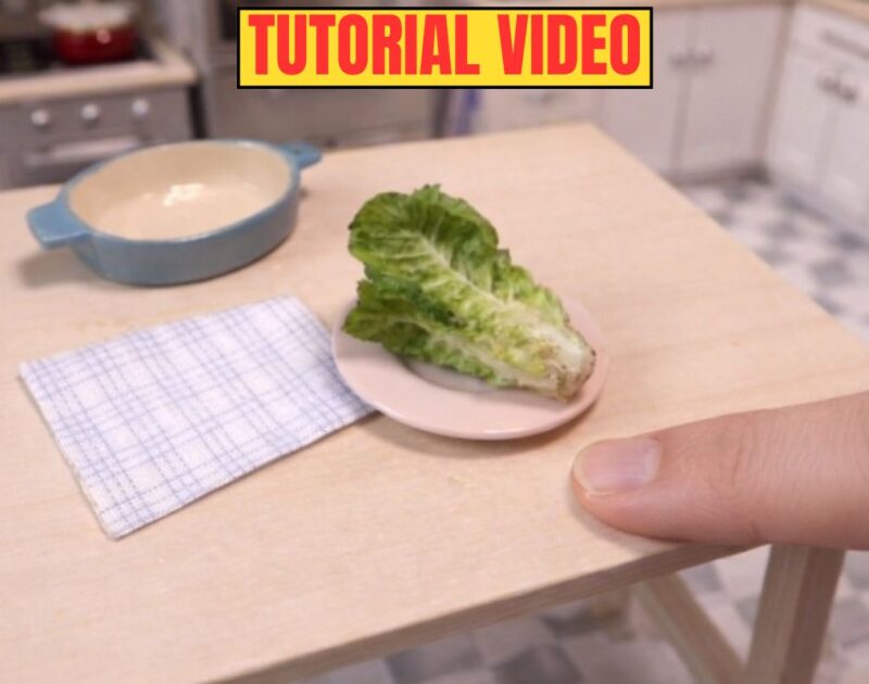 The Art of Making Miniature Lettuce: A Small Detail That Makes