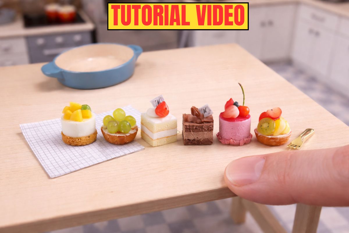 You are currently viewing Miniature air dry Clay Foods Sweets Cake