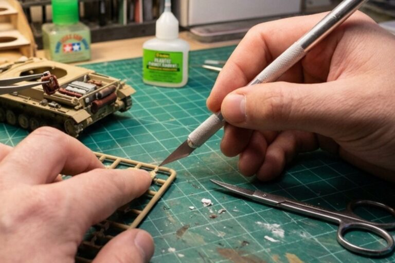 Caution When Using Tools and Sharp Materials in Miniature Making