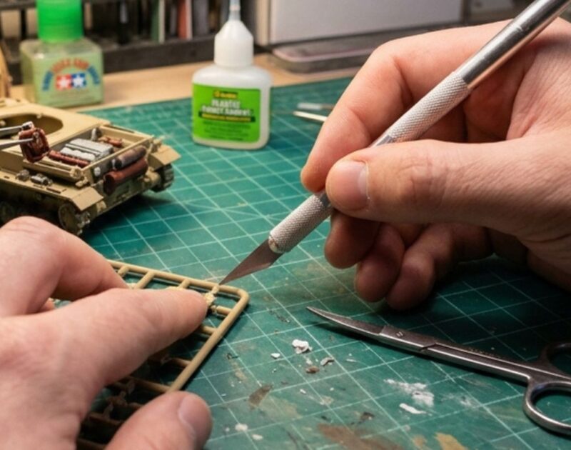 Caution When Using Tools and Sharp Materials in Miniature Making
