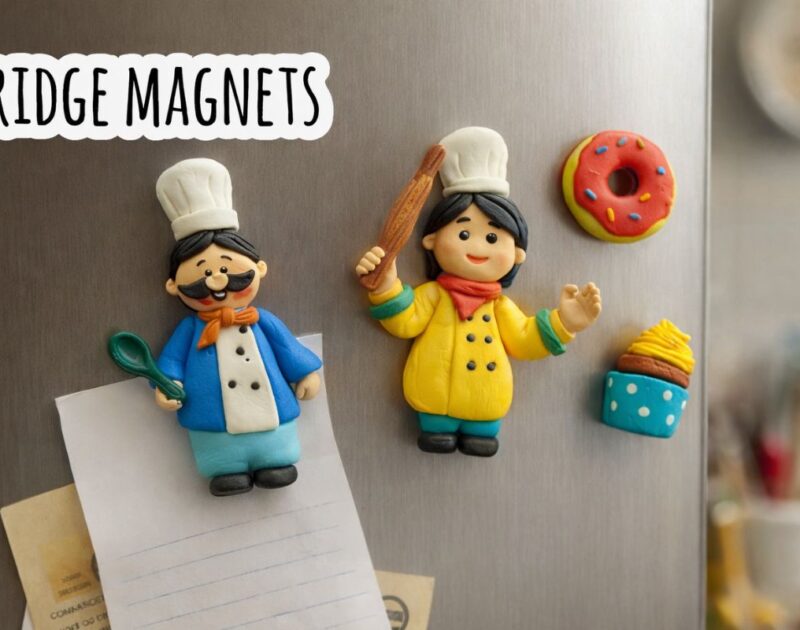 Chef Fridge Magnets with Clay: A Fun DIY Craft for Your Kitchen