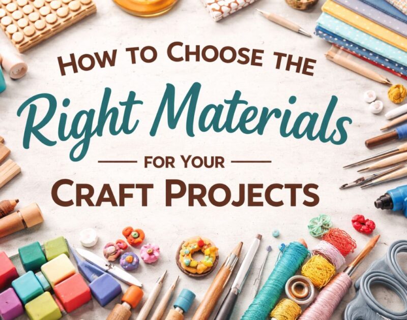 How to Choose the Right Materials for Your Craft Projects (Smart & Practical Guide)