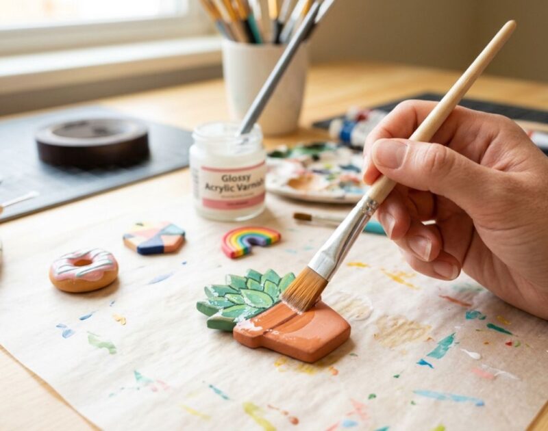 How to Protect Clay Magnets with a Long-Lasting Glossy Coating