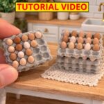 Miniature Eggs and Egg Carton: A Tiny DIY Craft for Dollhouses and Mini Displays