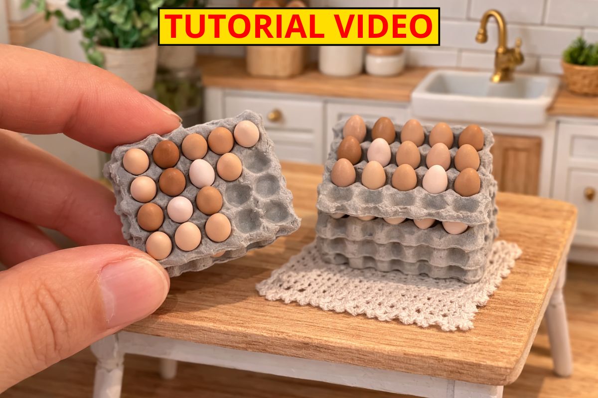 You are currently viewing Miniature Eggs and Egg Carton: A Tiny DIY Craft for Dollhouses and Mini Displays