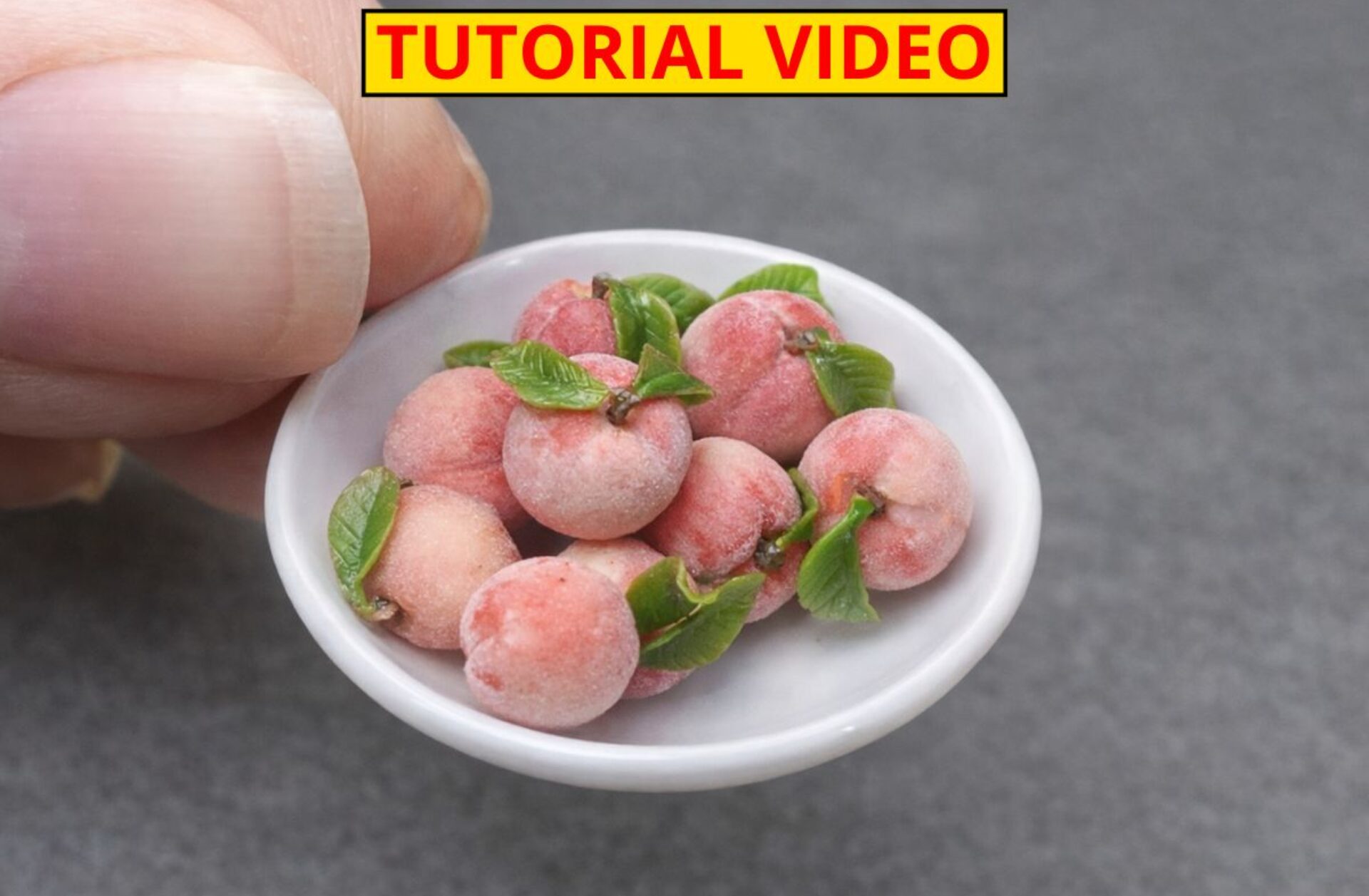 Polymer Clay and Its Role in Creating Realistic Miniature Peaches