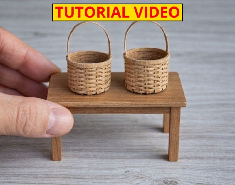 Realistic Mini Basket from Cardboard