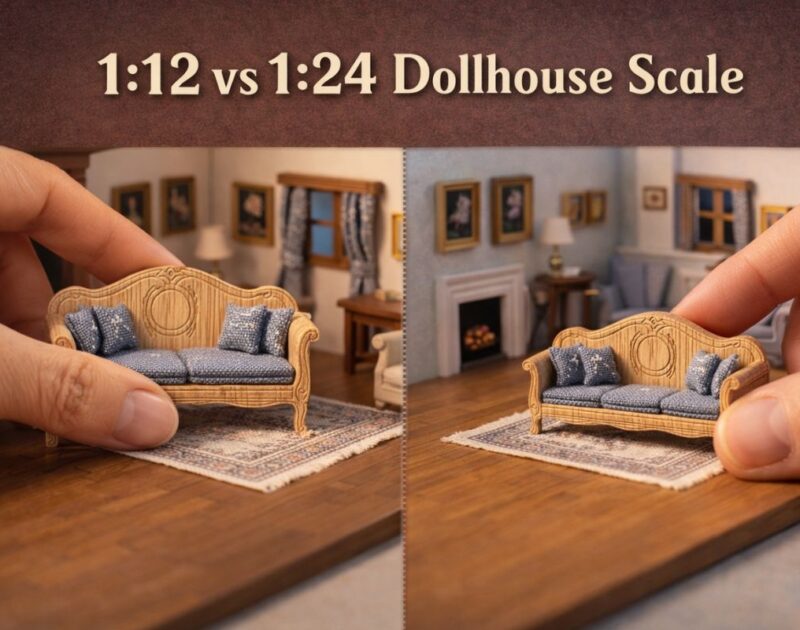 1:12 vs 1:24 Dollhouse Scale — Which Is the Best Scale for Dollhouse Building?