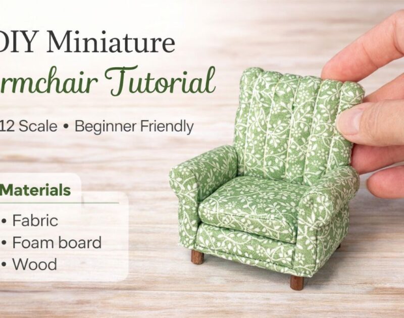 DIY Miniature Chair Tutorial: A Creative and Imperfect Crafting Journey