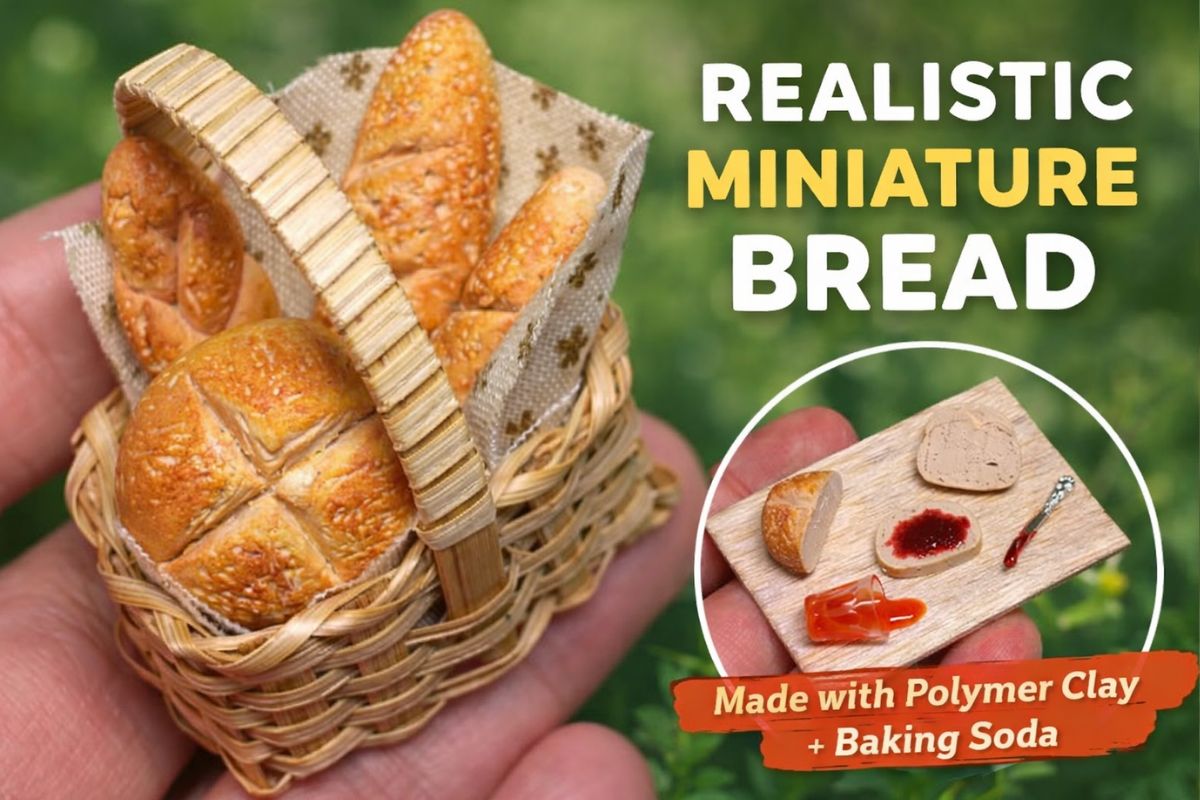 You are currently viewing How to Make Realistic Miniature Bread with Polymer Clay