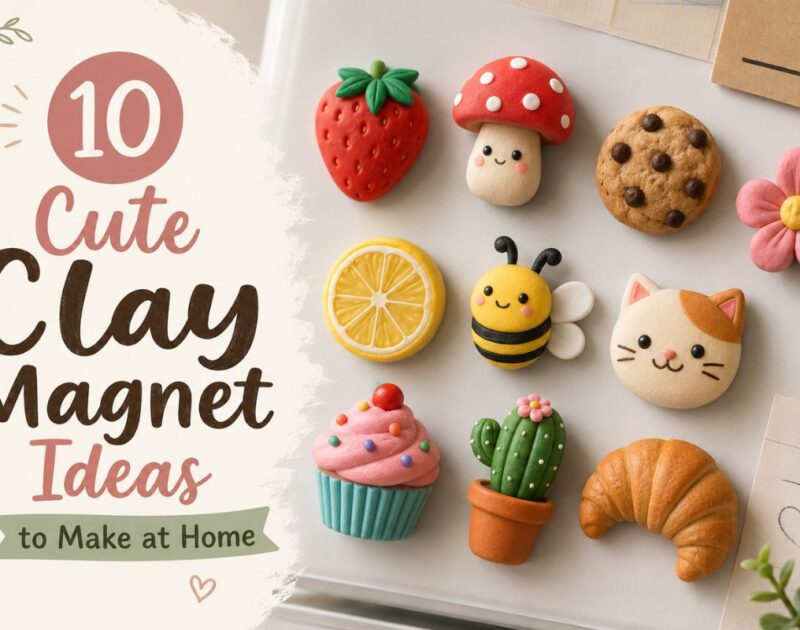 10 Cute Clay Magnet Ideas to Make at Home