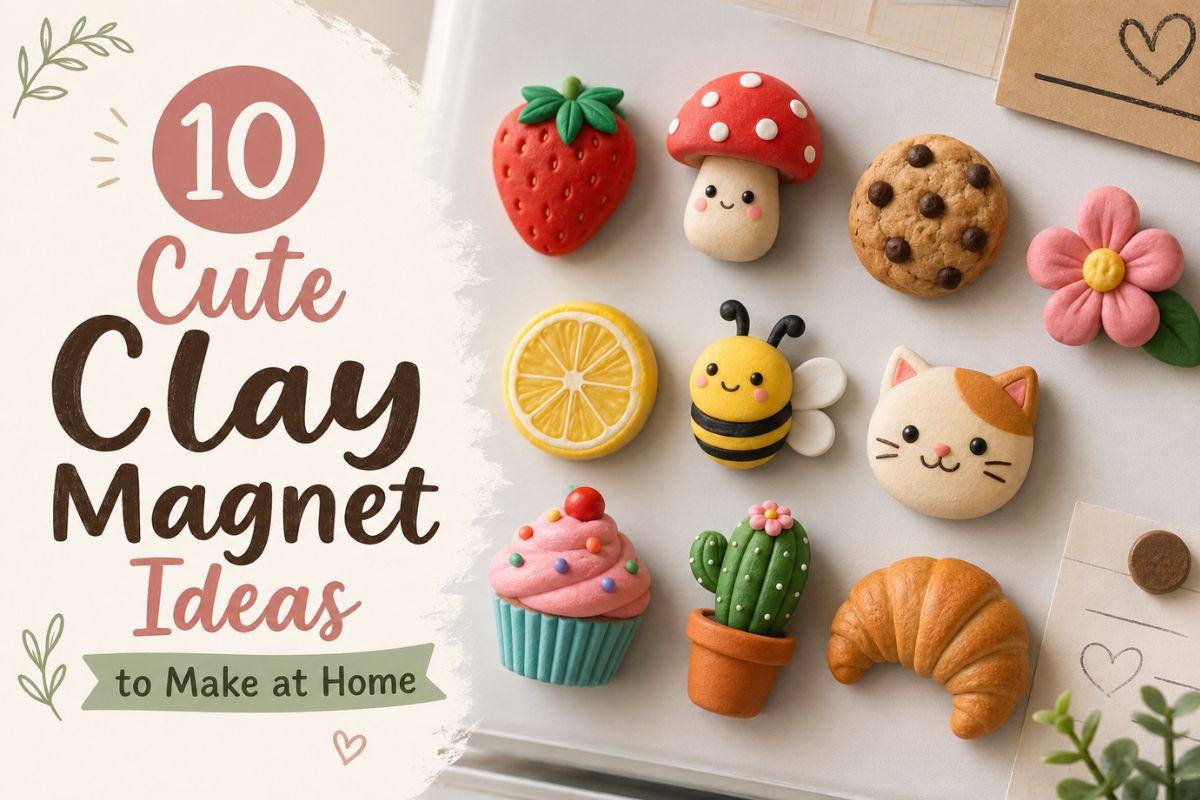 You are currently viewing 10 Cute Clay Magnet Ideas to Make at Home