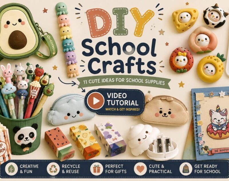 11 Cute Back to School Crafts to Make for a Fun School Year
