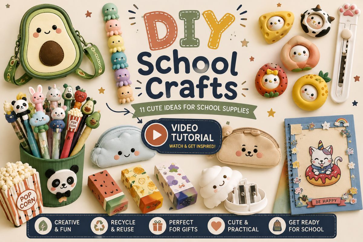 You are currently viewing 11 Cute Back to School Crafts to Make for a Fun School Year