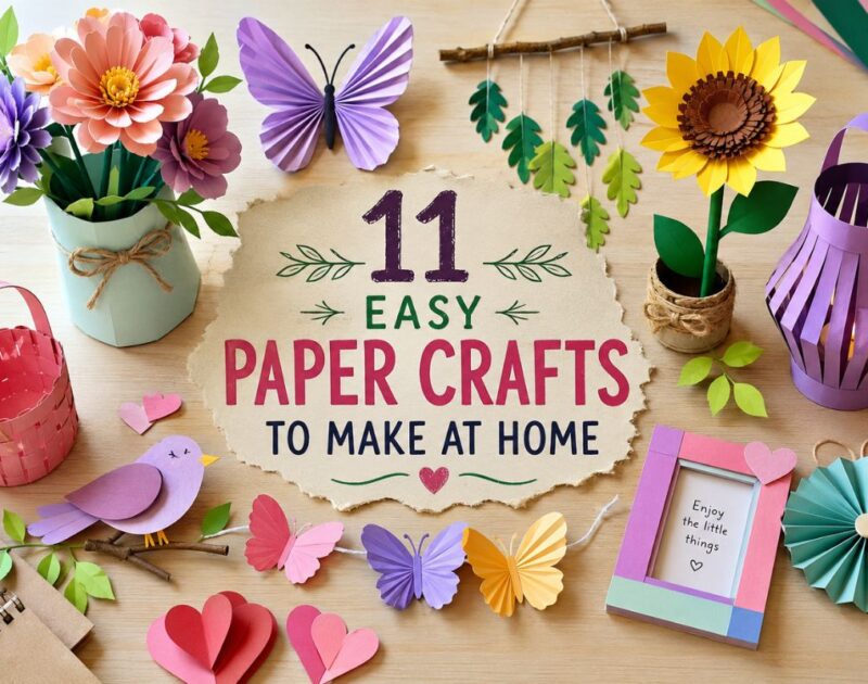 11 Easy Paper Crafts to Make at Home