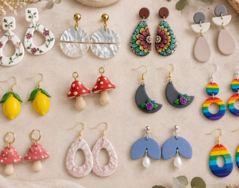 12 Beautiful Polymer Clay Earring Ideas to Inspire Your Next Project