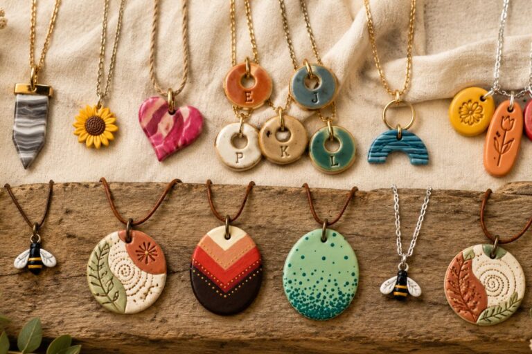 14 Beautiful Polymer Clay Necklaces to Inspire You