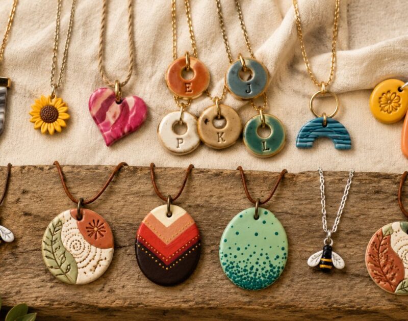 14 Beautiful Polymer Clay Necklaces to Inspire You
