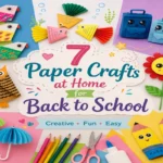 7 Paper Crafts at Home for Back to School