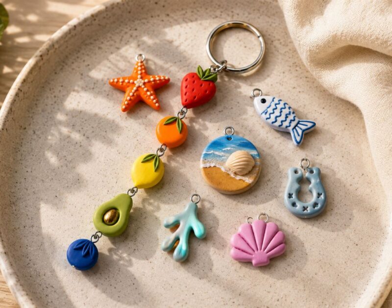 10 Clay Charm Ideas: From Colorful Fruit to Sea and Kawaii Worlds