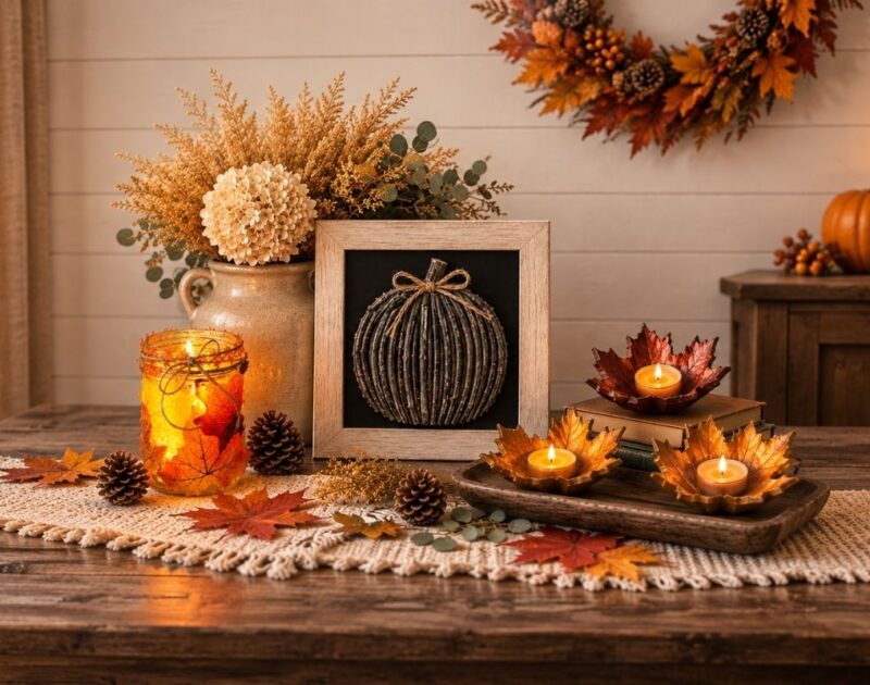 14 Handmade Fall Decor Ideas to Warm Up Your Home